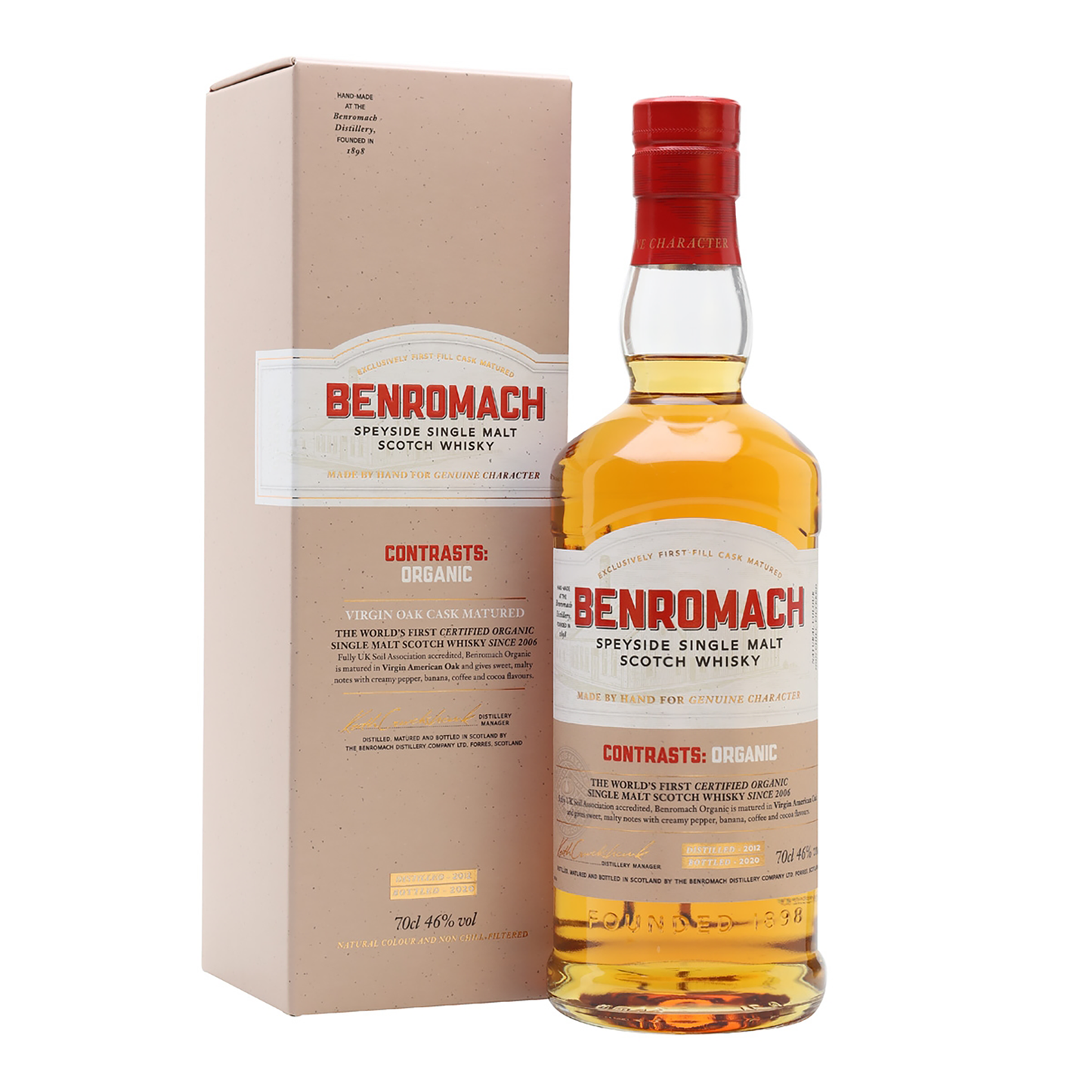 Benromach Contrasts: Organic Speyside Single Malt Scotch Whisky 700ml - CBD Cellars