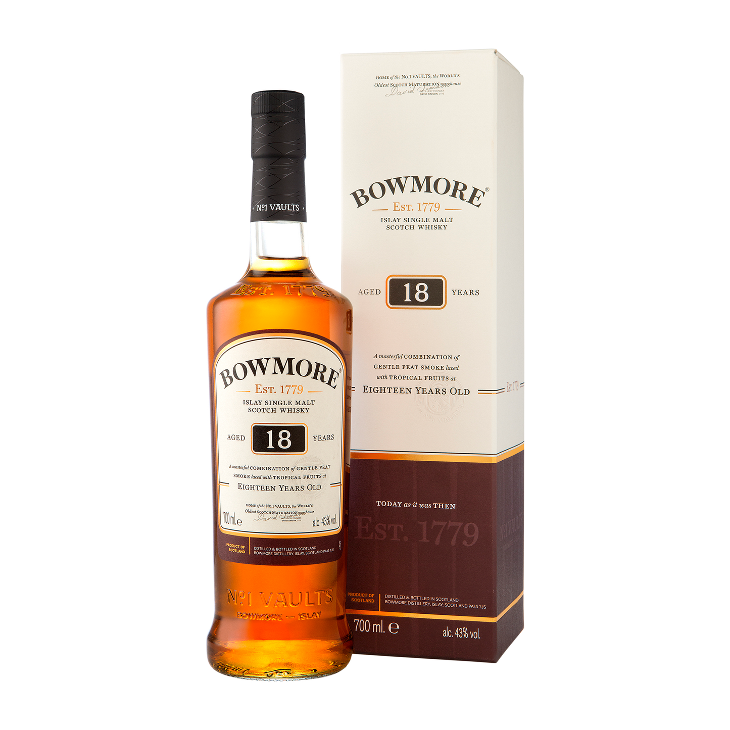 Bowmore 18 Year Old Single Malt Scotch Whisky 700mL - CBD Cellars