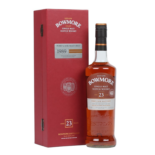 Bowmore 23 Year Old 1989 Port Cask Matured Single Malt Scotch Whisky 700ml