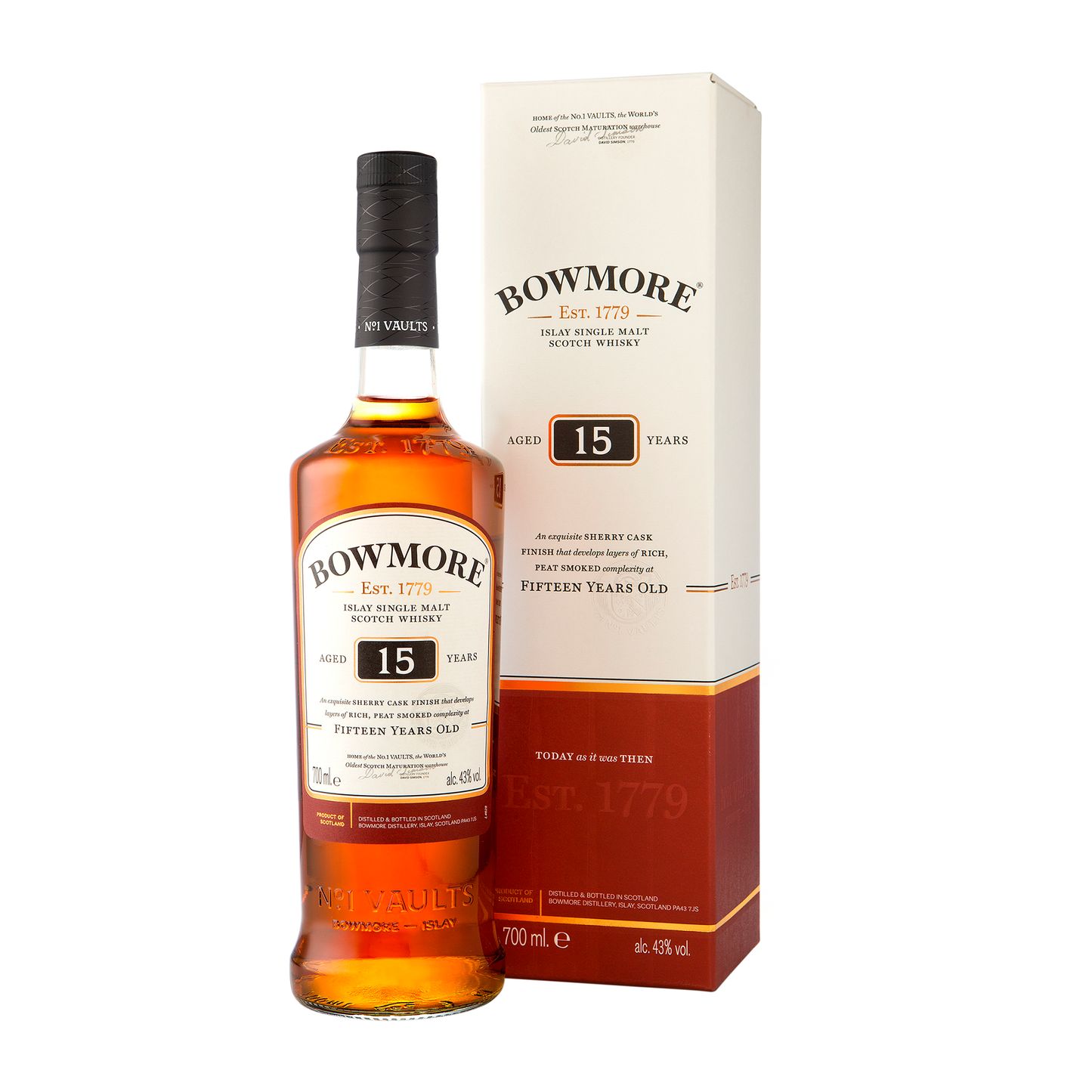 Bowmore 15 Year Old Single Malt Scotch Whisky 700ml - CBD Cellars