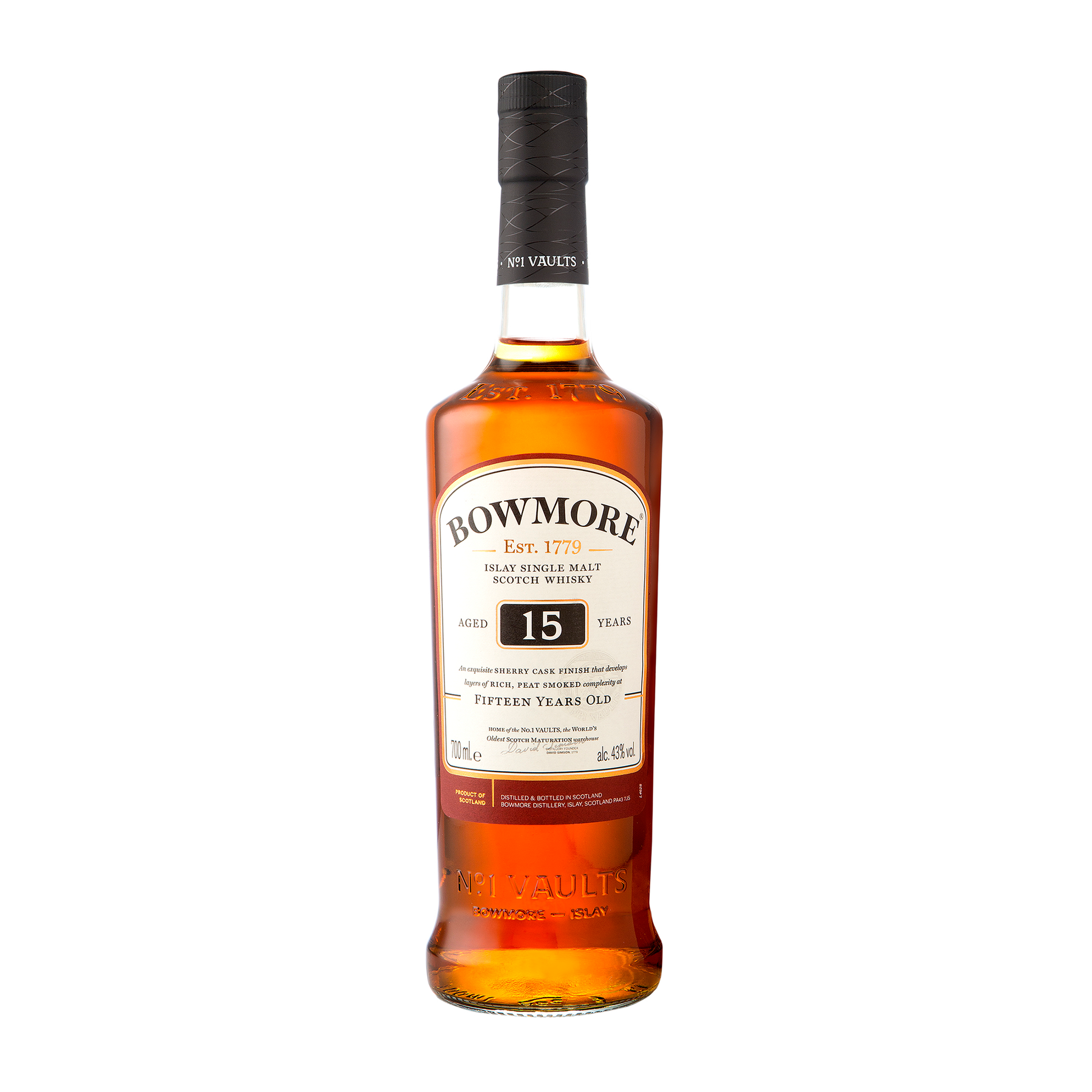 Bowmore 15 Year Old Single Malt Scotch Whisky 700ml - CBD Cellars