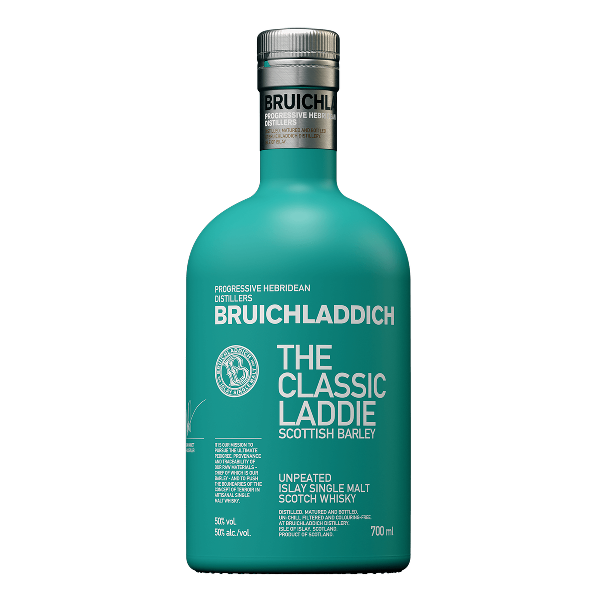 Bruichladdich The Classic Laddie Unpeated Single Malt Scotch Whisky 700ml + 2 Glasses