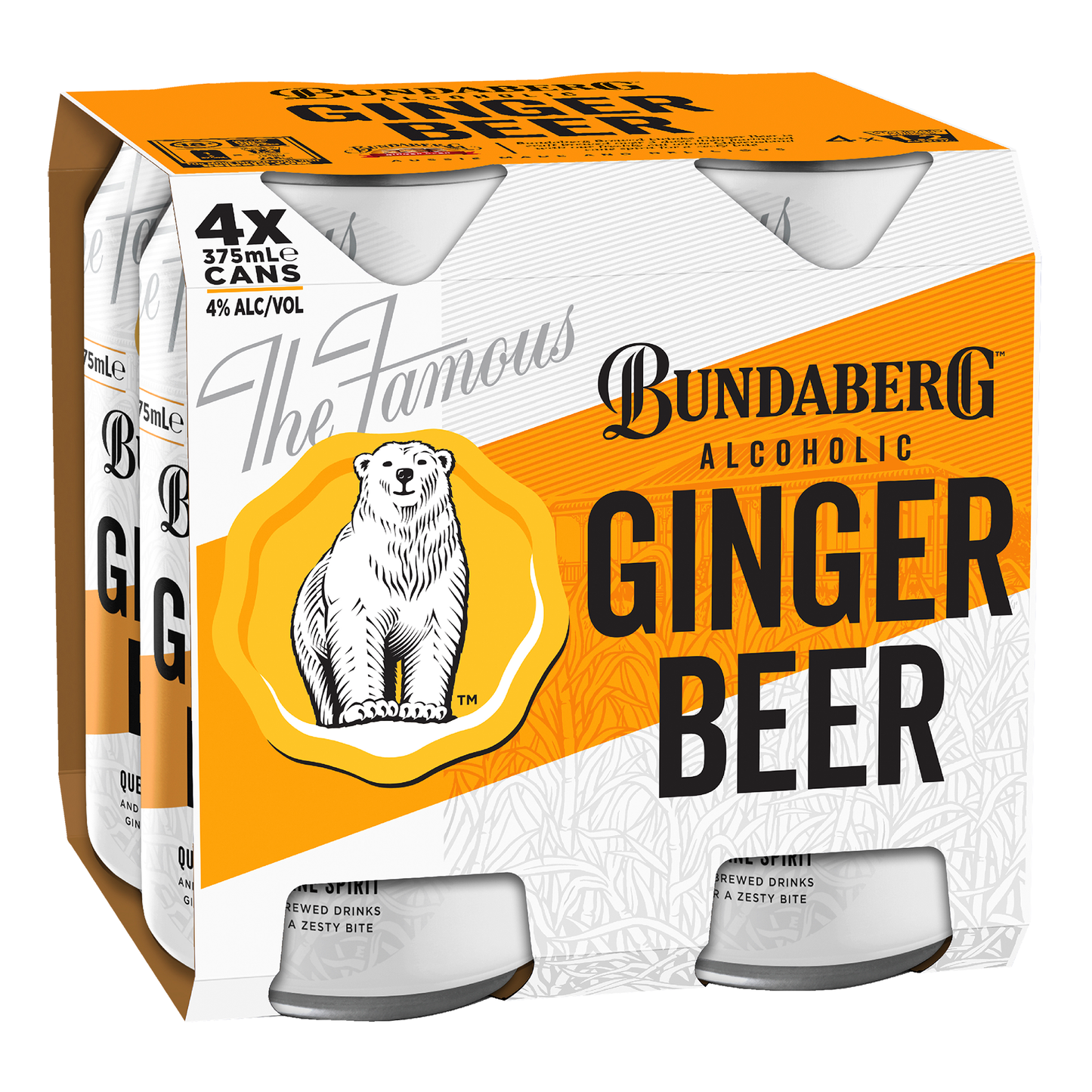 Bundaberg Alcoholic Ginger Beer (4 Pack)