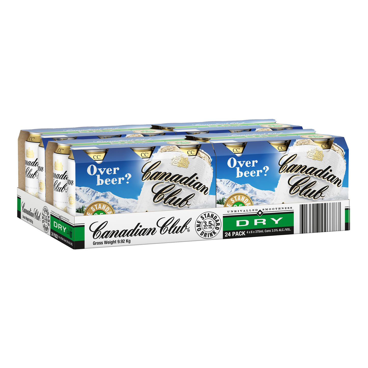 Canadian Club Whisky & Dry Cans (Case)