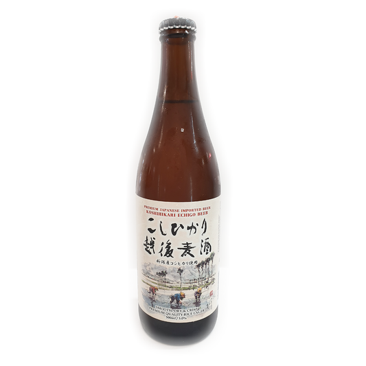 Echigo Koshihikari Rice Lager 500ml (Bottle)