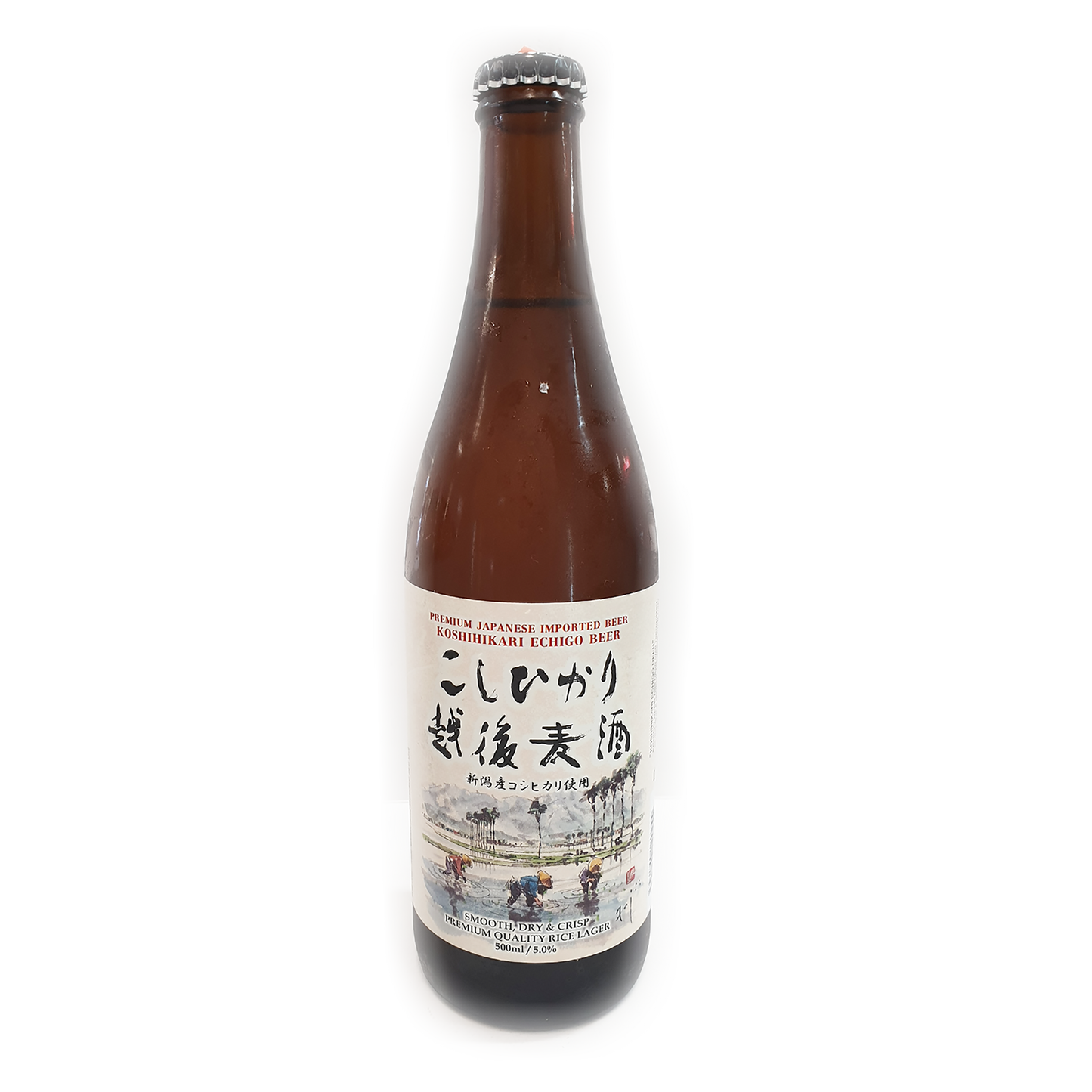 Echigo Koshihikari Rice Lager 500ml (Bottle)