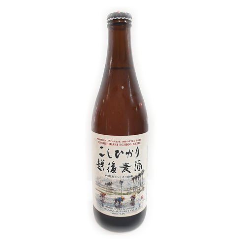 Echigo Koshihikari Rice Lager 500ml (Bottle)