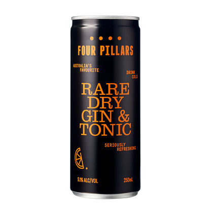 Four Pillars Rare Dry Gin & Tonic (4 Pack)