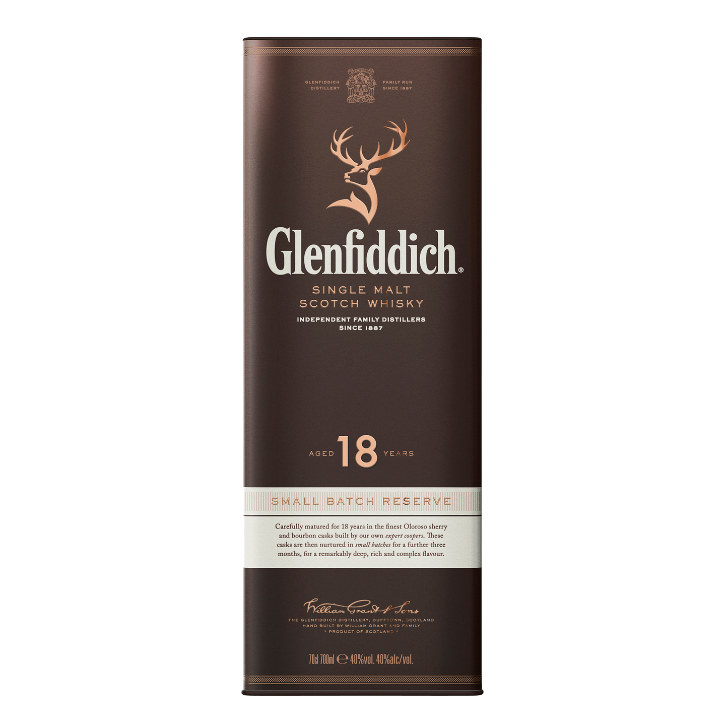 Glenfiddich 18 Year Single Malt Scotch Whisky 700ml - CBD Cellars