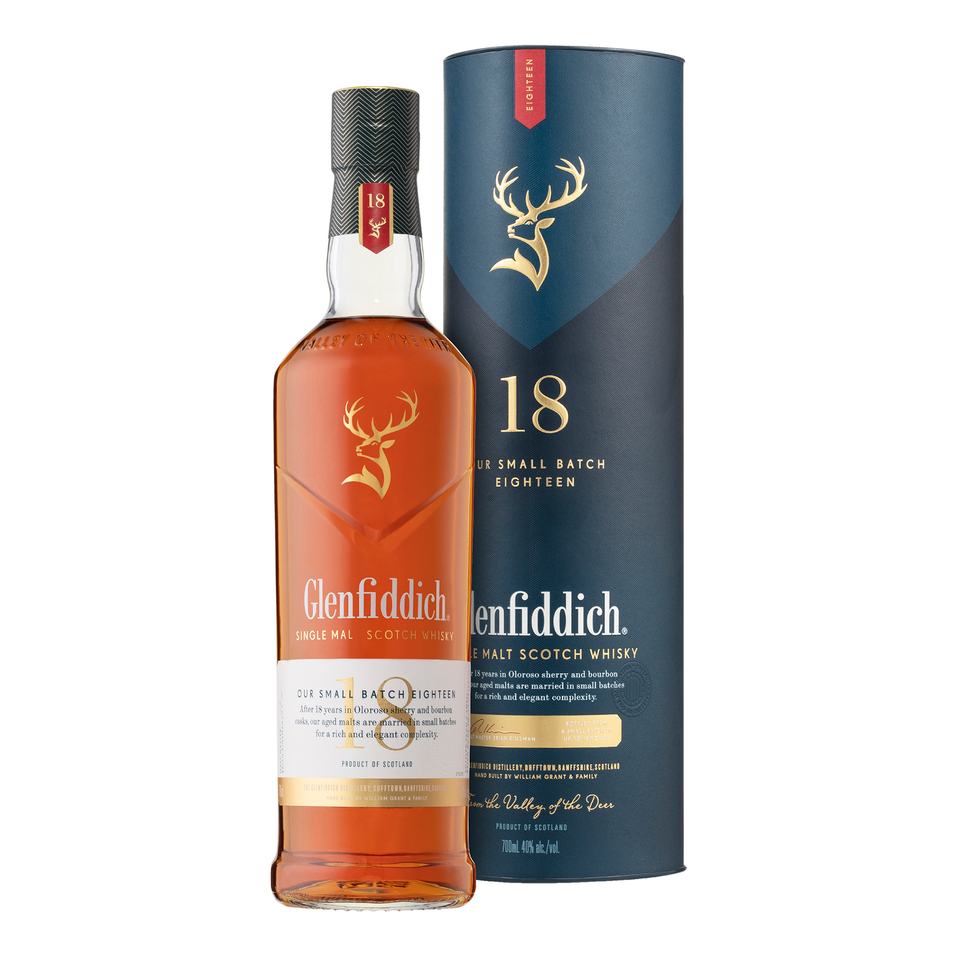 Glenfiddich 18 Year Single Malt Scotch Whisky 700ml - CBD Cellars