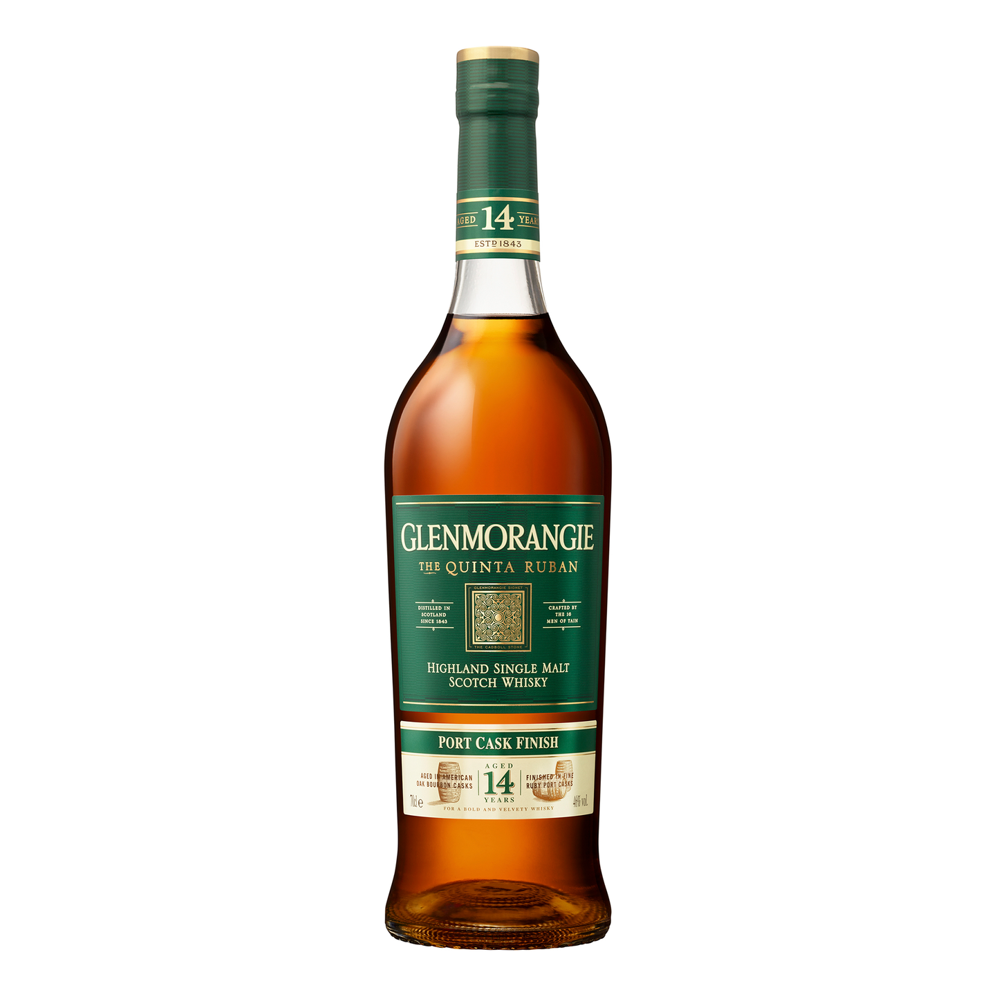 Glenmorangie The Quinta Ruban 14 Year Old Single Malt Scotch Whisky 700ml - CBD Cellars