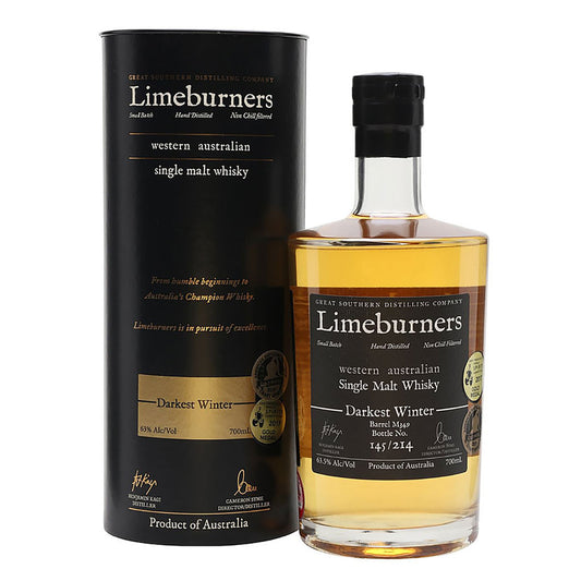 Great Southern Distillery Limeburners Darkest Winter Cask Strength Single Malt Whisky 700ml