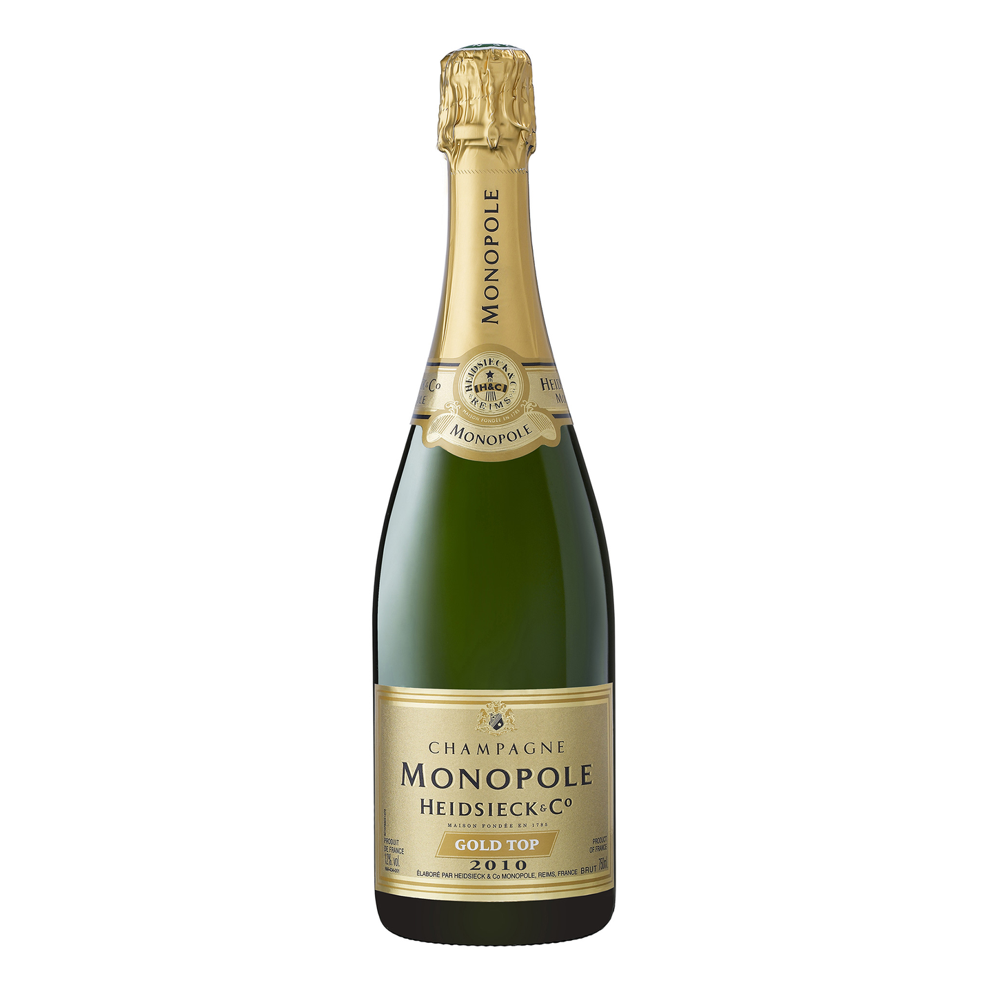 Heidsieck & Co Monopole Gold Top Brut Champagne 2012