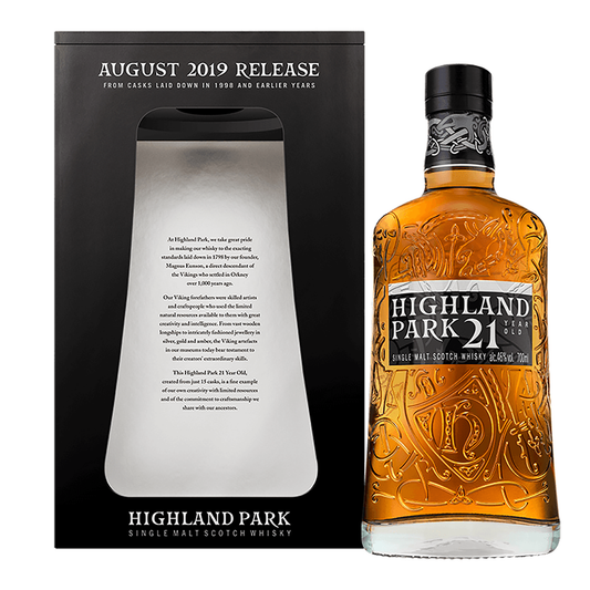 Highland Park 21 Year Old Single Malt Scotch Whisky 700ml (November 2019 Release) - CBD Cellars