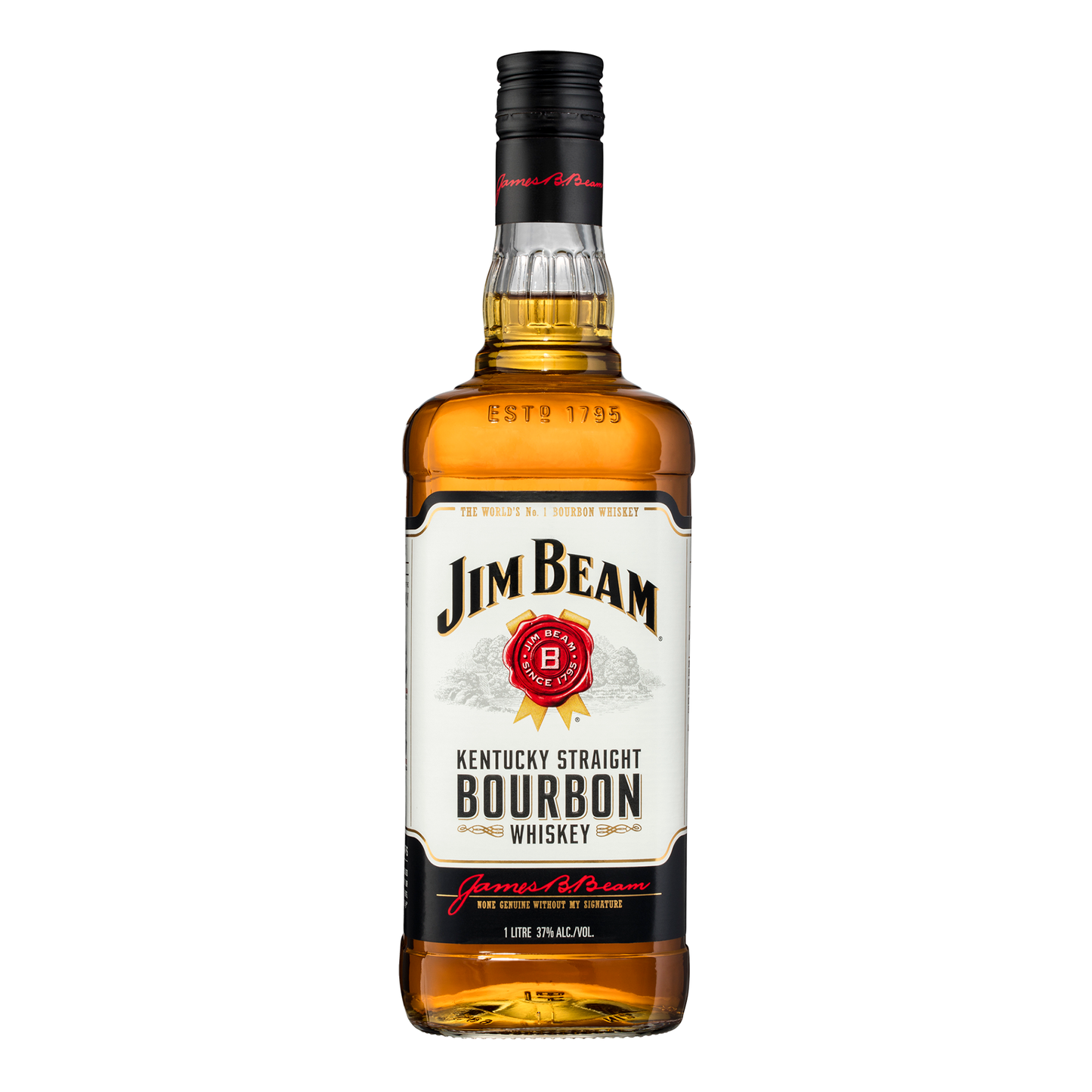 Jim Beam White Label Bourbon Whiskey 1L