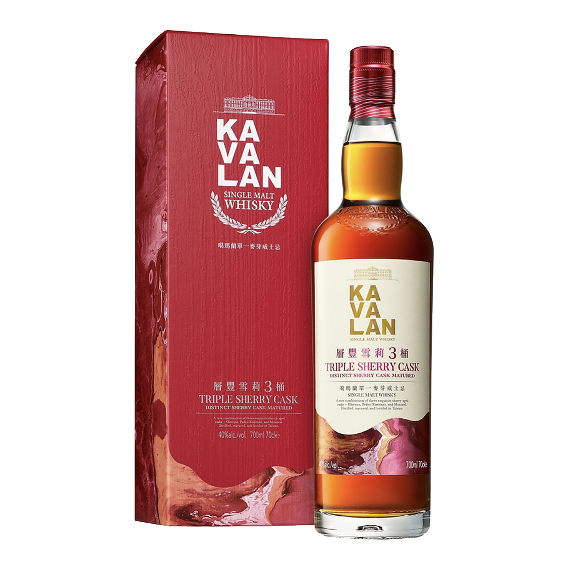 Kavalan Triple Sherry Cask Matured Single Malt Taiwanese Whisky 700ml - CBD Cellars
