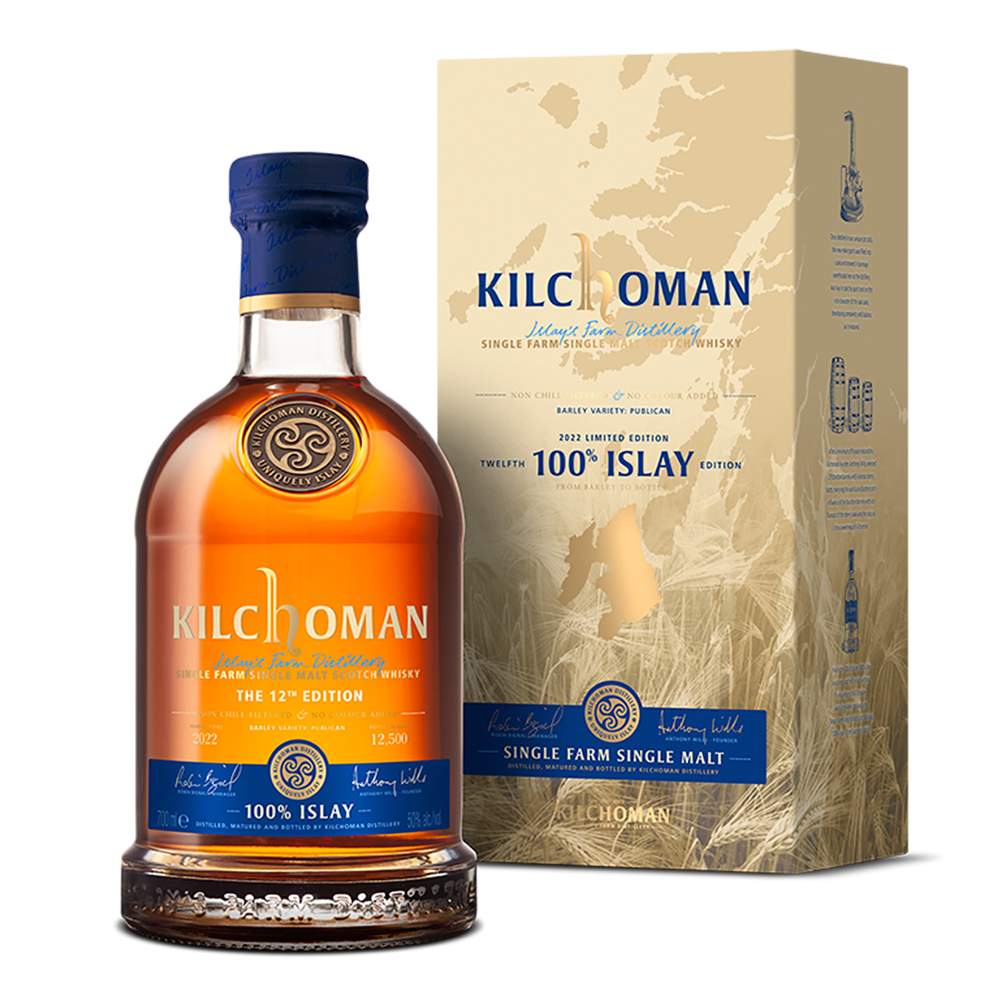 Kilchoman 100% Islay Single Malt Scotch Whisky 700ml (12th Edition)