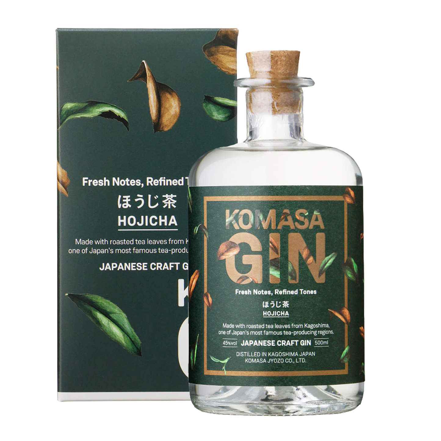 Komasa Hojicha (Green Tea) Japanese Gin 500ml - CBD Cellars