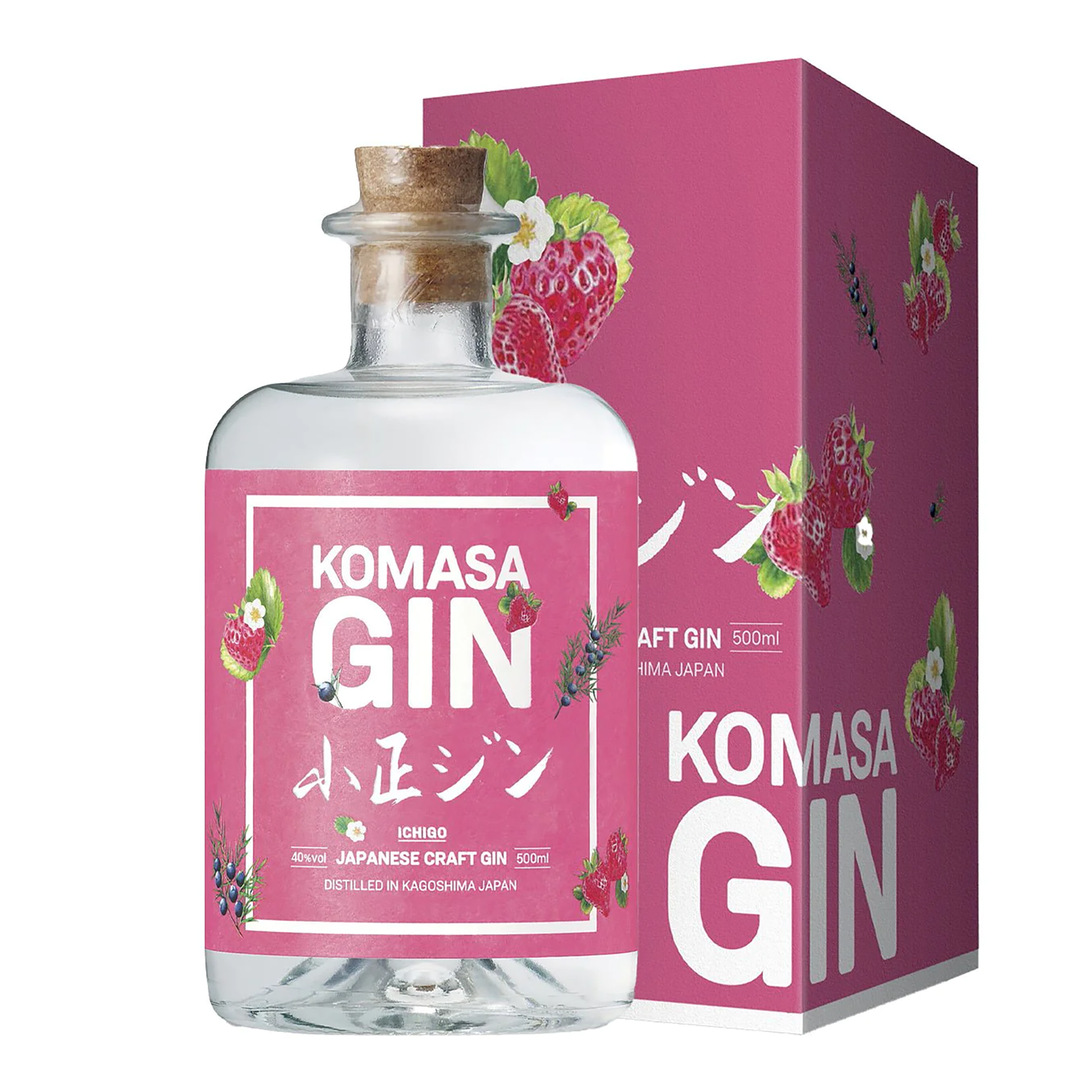 Komasa Kagoshima (Strawberry) Japanese Gin 500ml - CBD Cellars