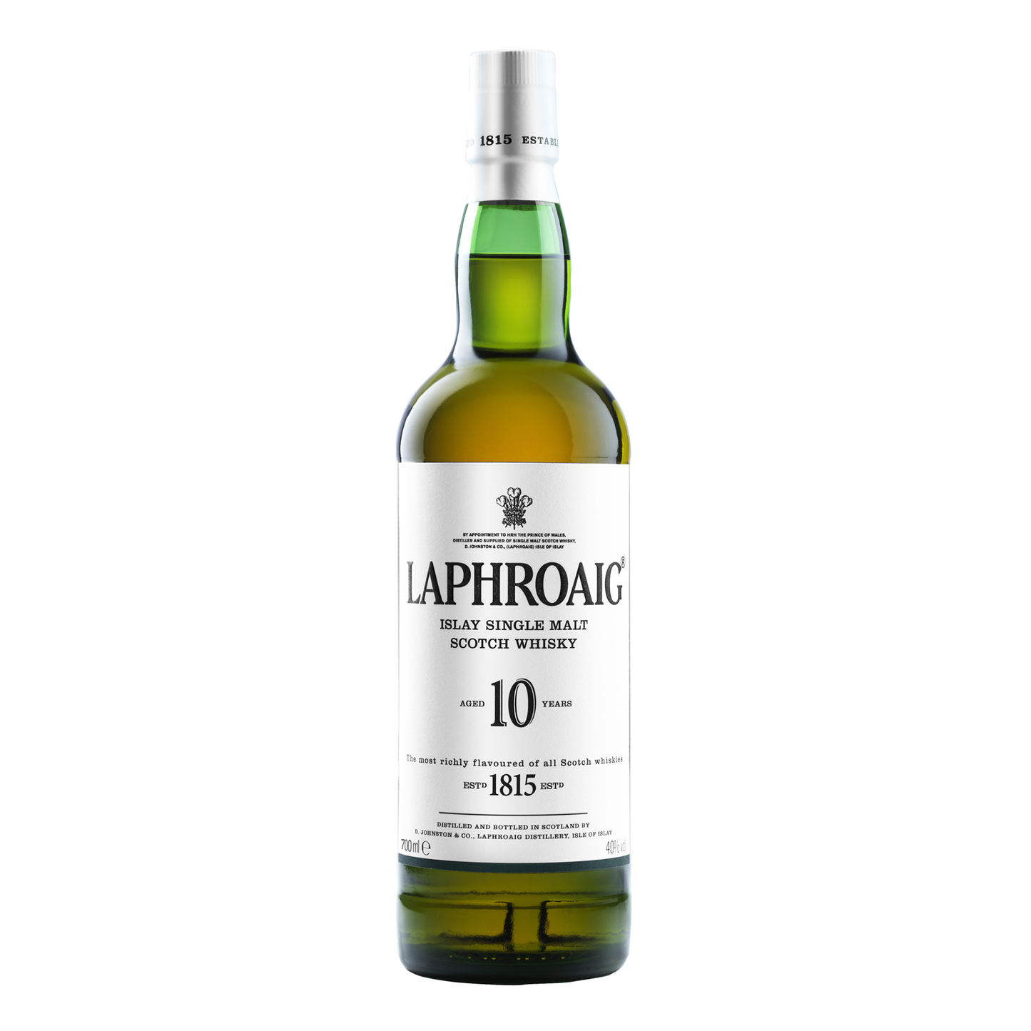 Laphroaig 10 Year Old Single Malt Scotch Whisky 700ml + 2 Glasses - CBD Cellars