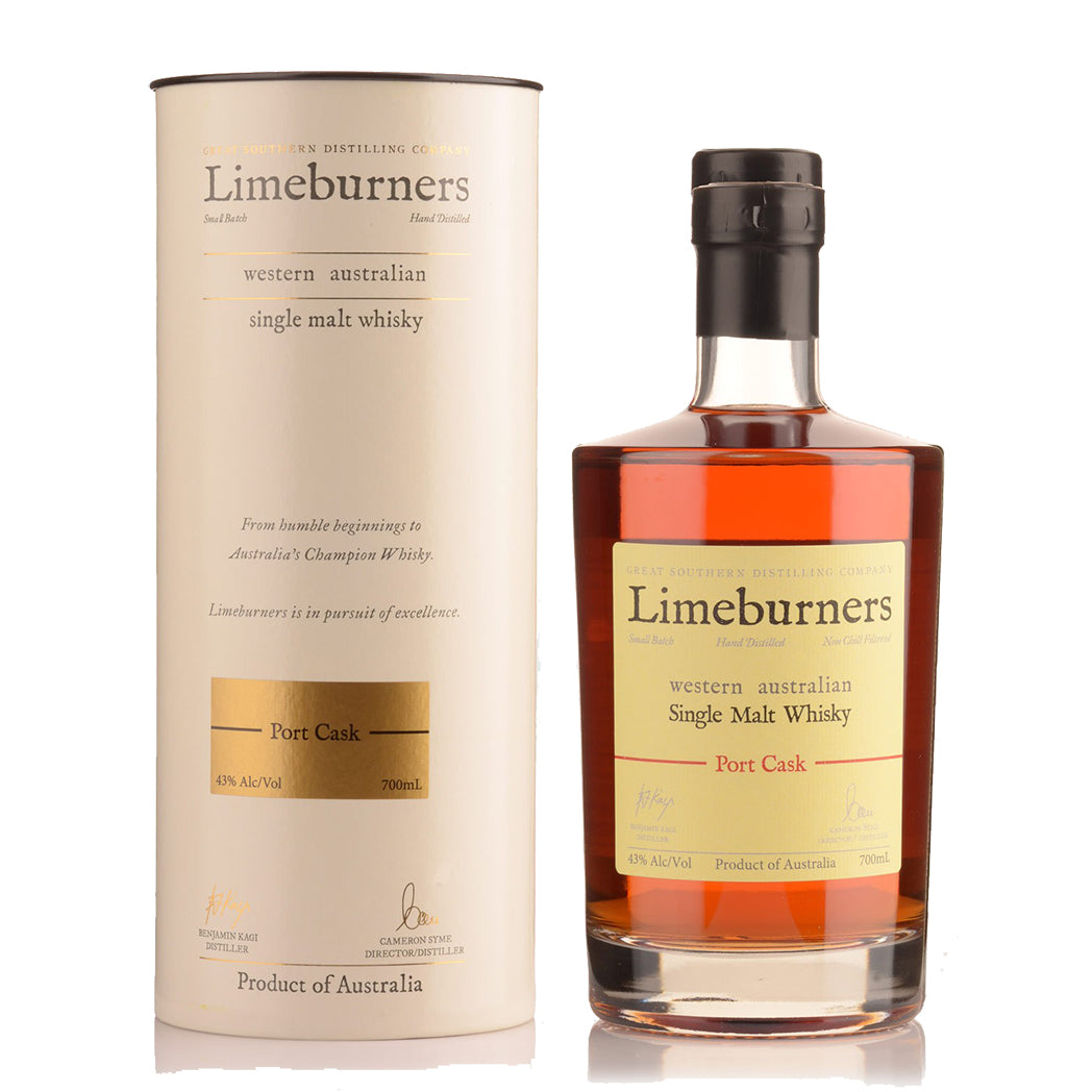 Great Southern Distillery Limeburners Port Cask Single Malt Australian Whisky 700ml - CBD Cellars