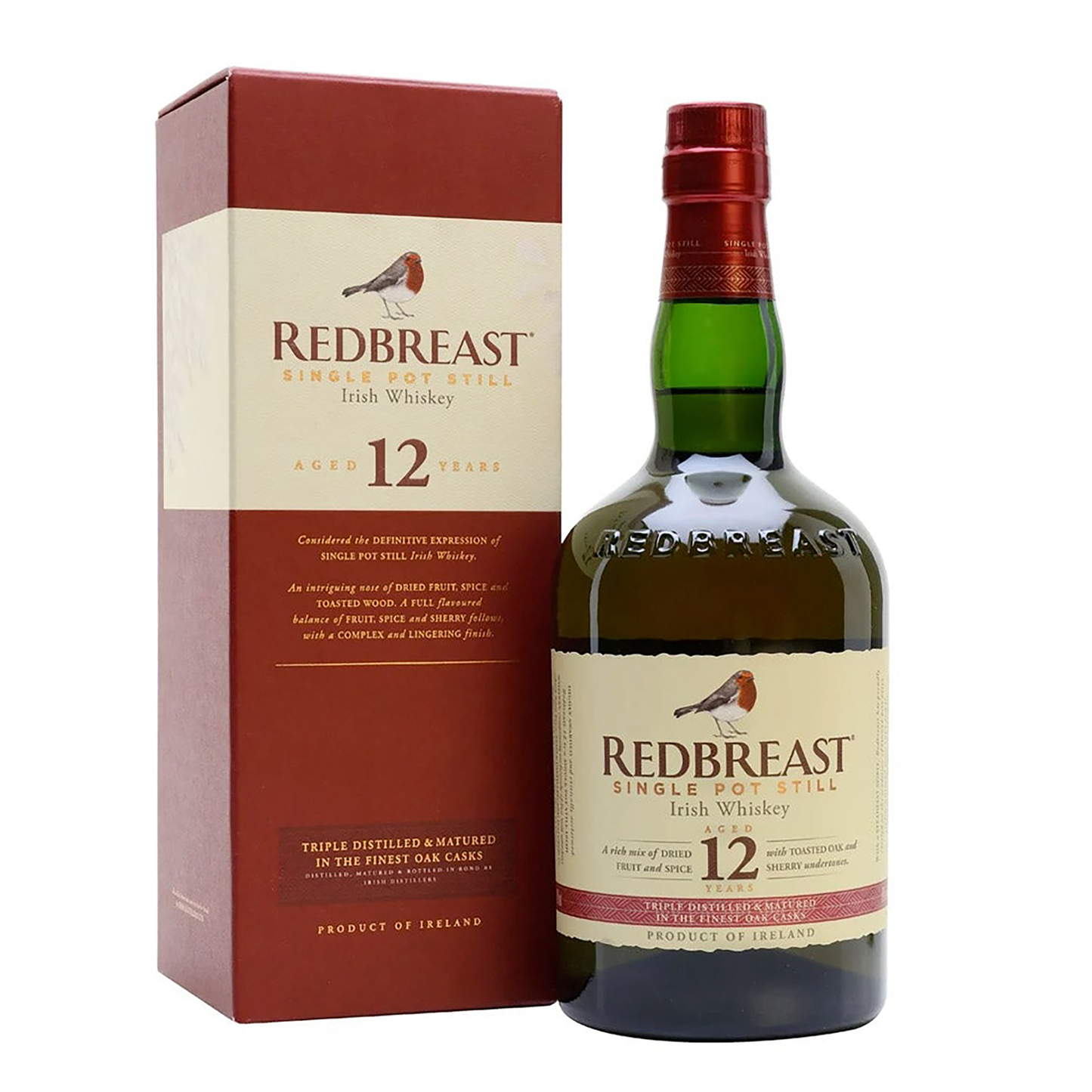 Redbreast 12 Year Old Single Pot Still Irish Whiskey 700ml - CBD Cellars