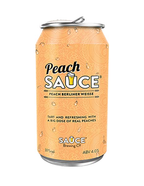 Sauce Brewing Peach Sauce Berliner Weisse (4 Pack)