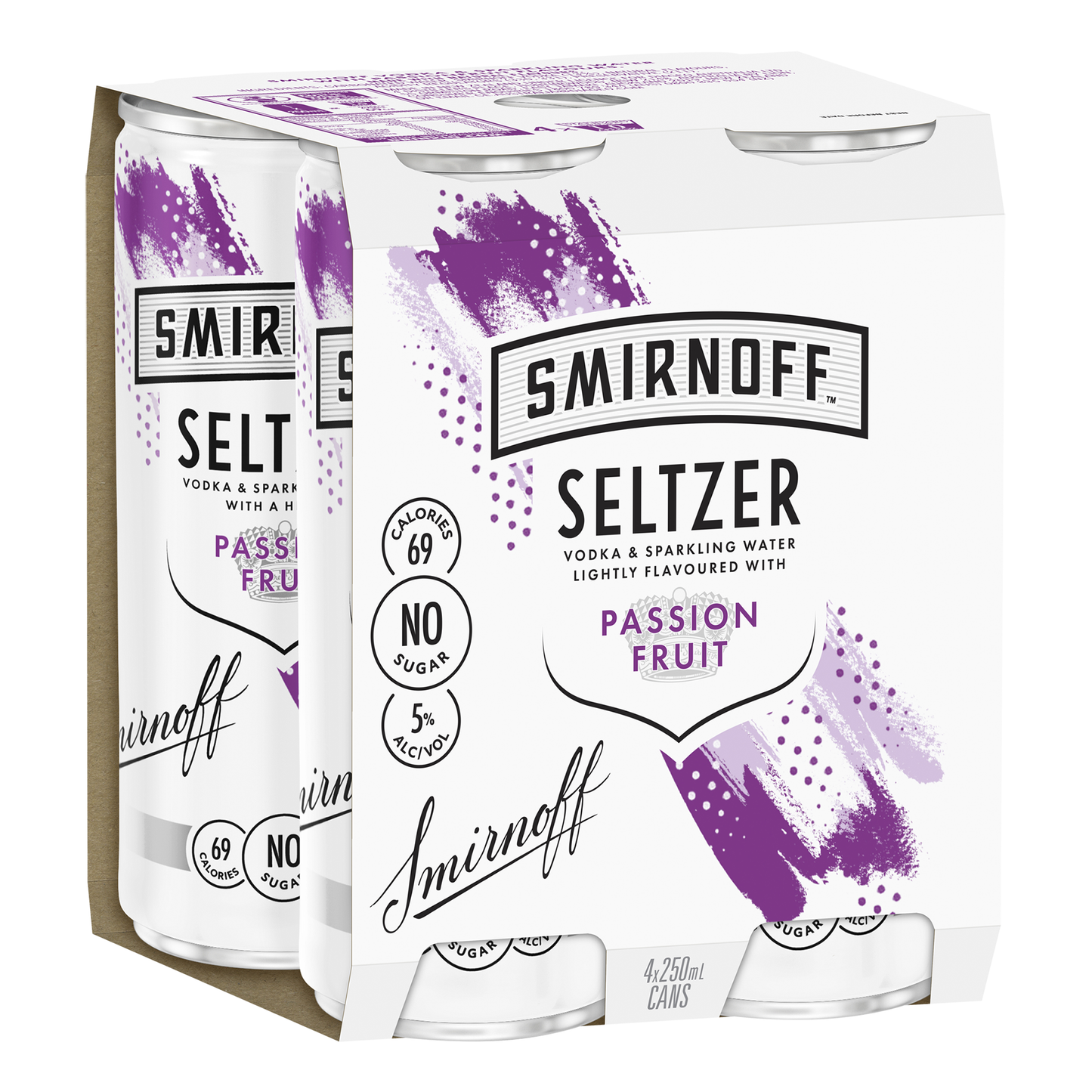 Smirnoff Seltzer Passionfruit (4 Pack)