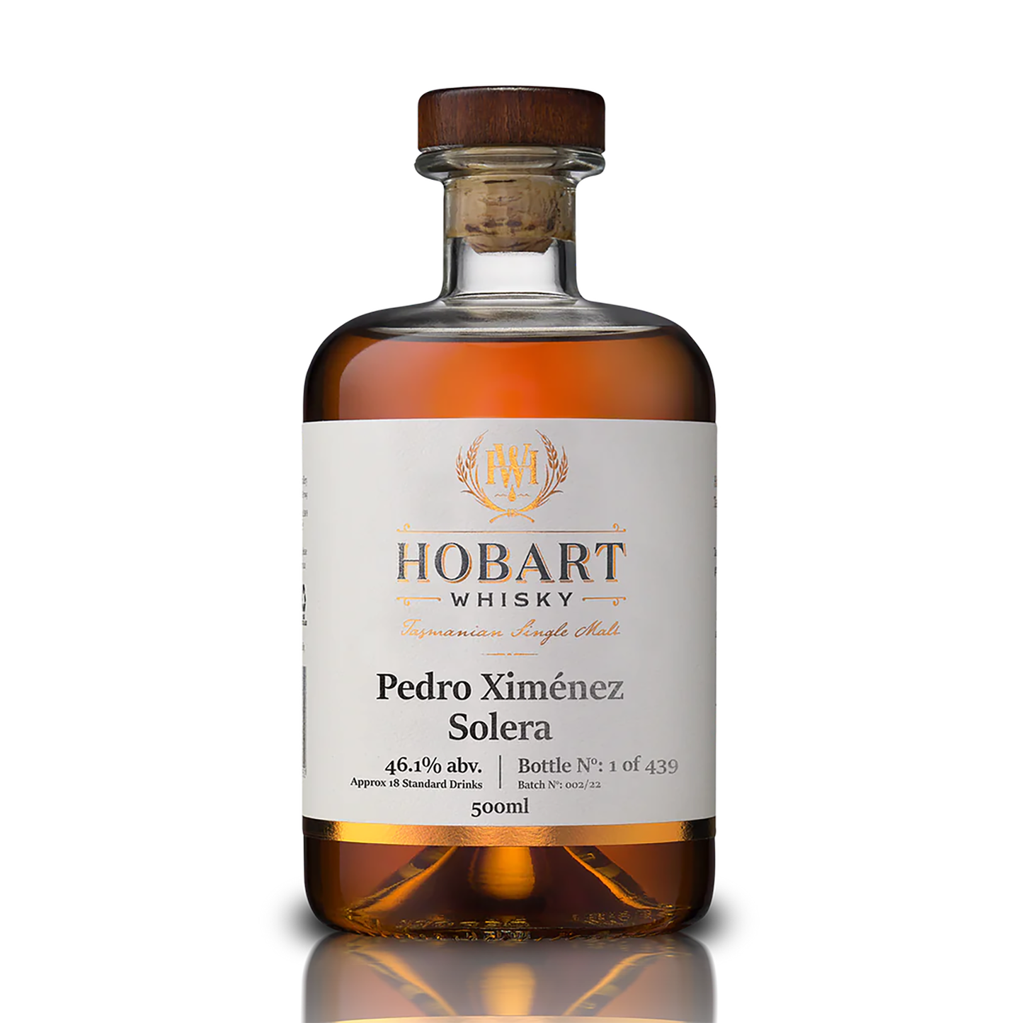 Hobart Whisky Pedro Ximenez Solera Single Malt Whisky 500ml