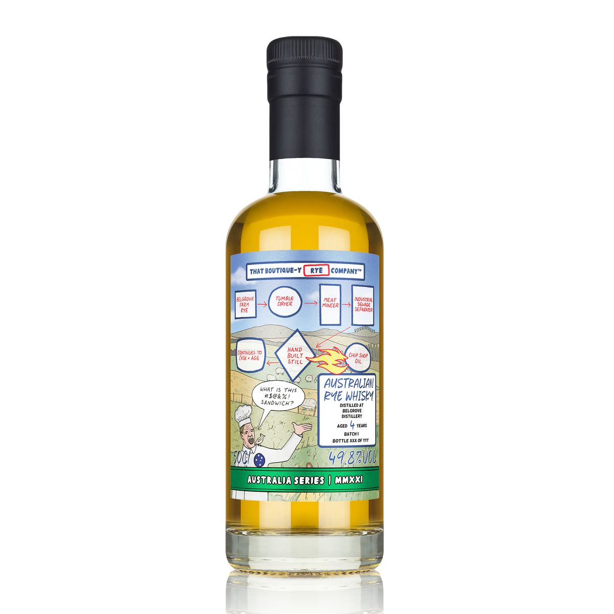That Boutique-y Whisky Company Belgrove Distillery 4 Year Old Rye Whisky 500ml - CBD Cellars