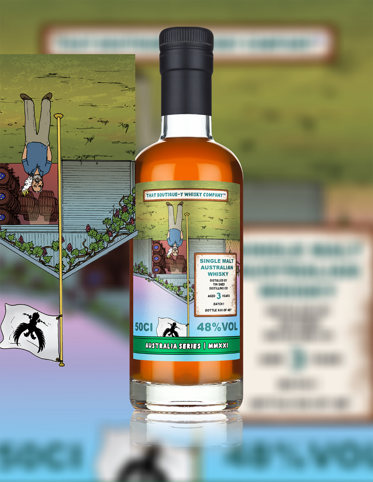  That Boutique-y Whisky Company Tin Shed Distilling Co 3 Year Old Single Malt Whisky 500ml - CBD Cellars