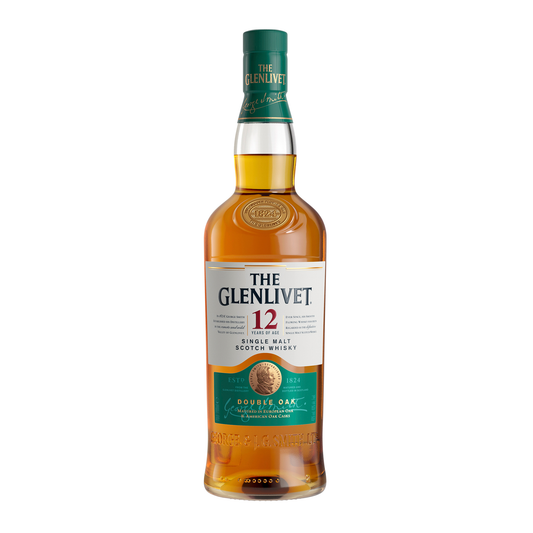 The Glenlivet 12 Year Old Single Malt Scotch Whisky Double Oak 700mL