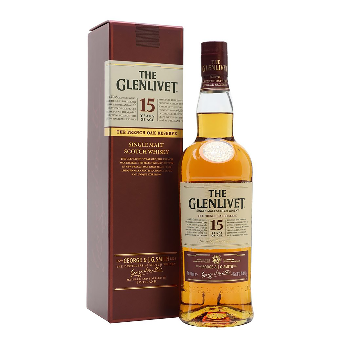 The Glenlivet 15 Year Old French Oak Reserve Single Malt Scotch Whisky 700ml - CBD Cellars