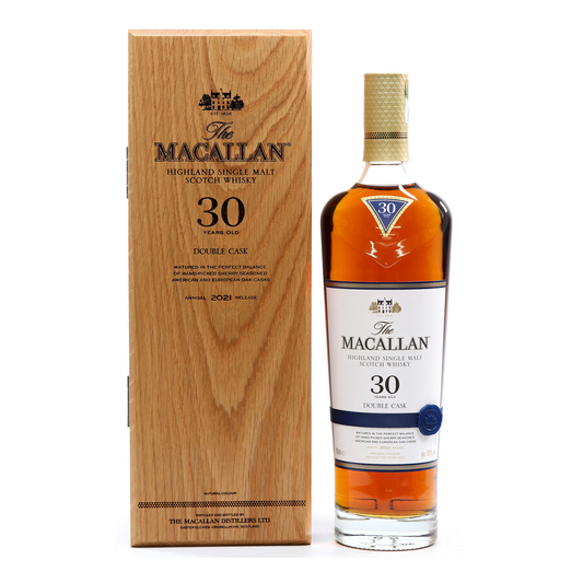 The Macallan Double Cask 30 Year Old Single Malt Scotch Whisky 700ml (2021 Release)