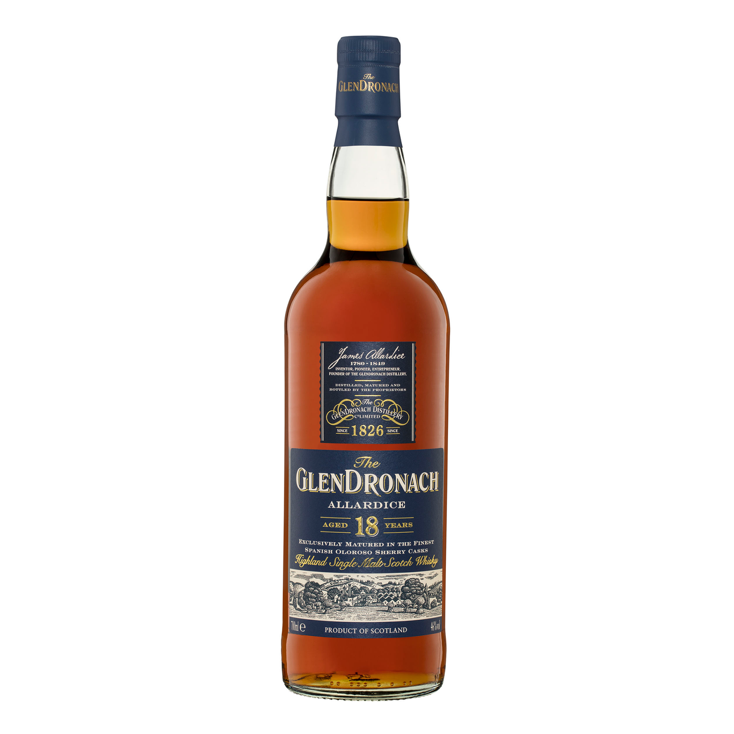 The Glendronach Allardice 18 Year Old Single Malt Whisky 700ml