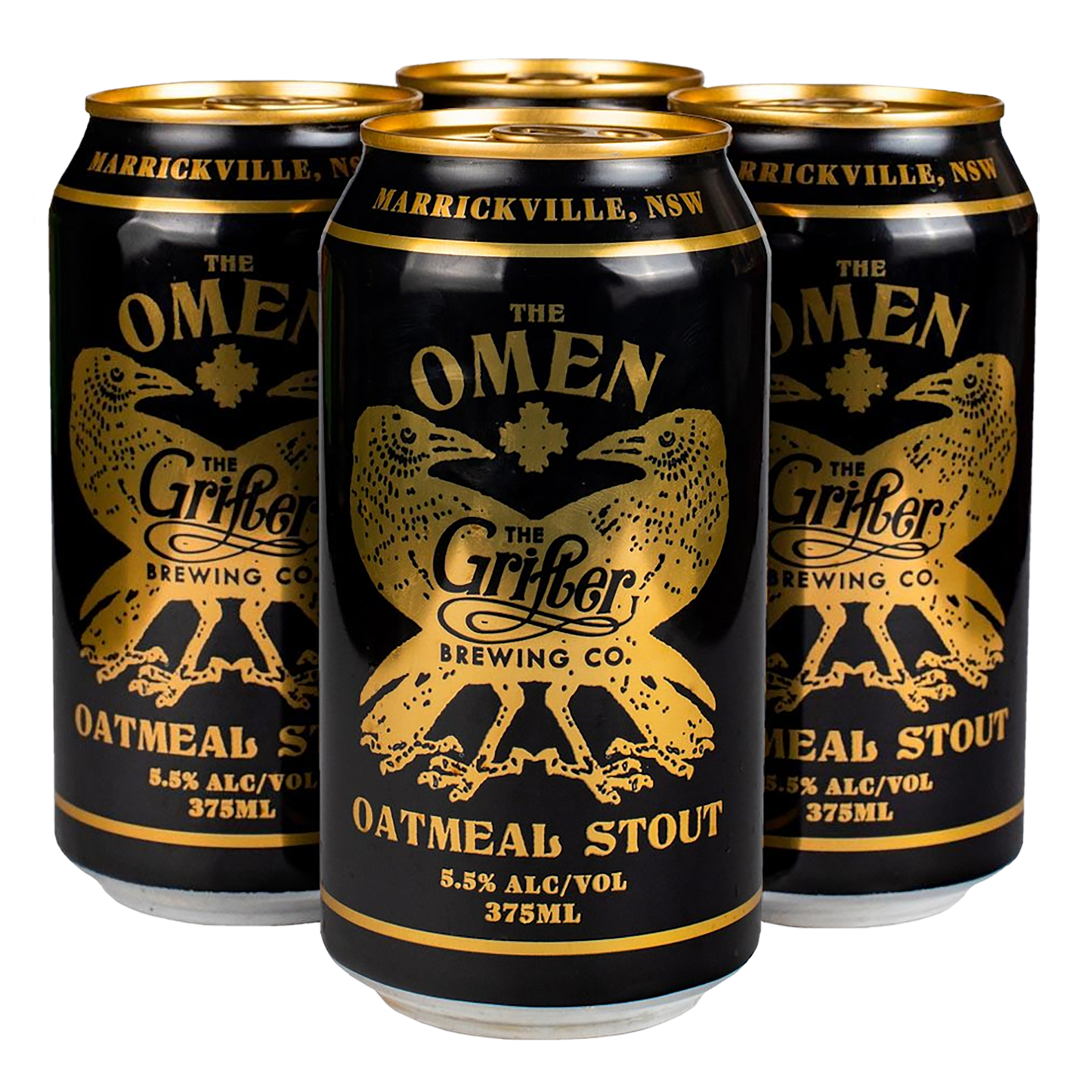 The Grifter Brewing Co. The Omen Oatmeal Stout (4 Pack)