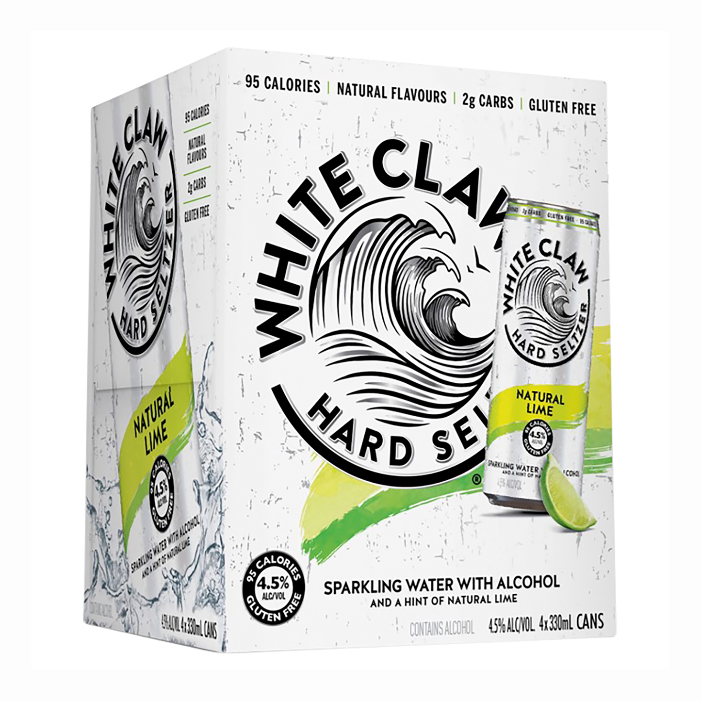 White Claw Hard Seltzer Natural Lime (4 Pack)