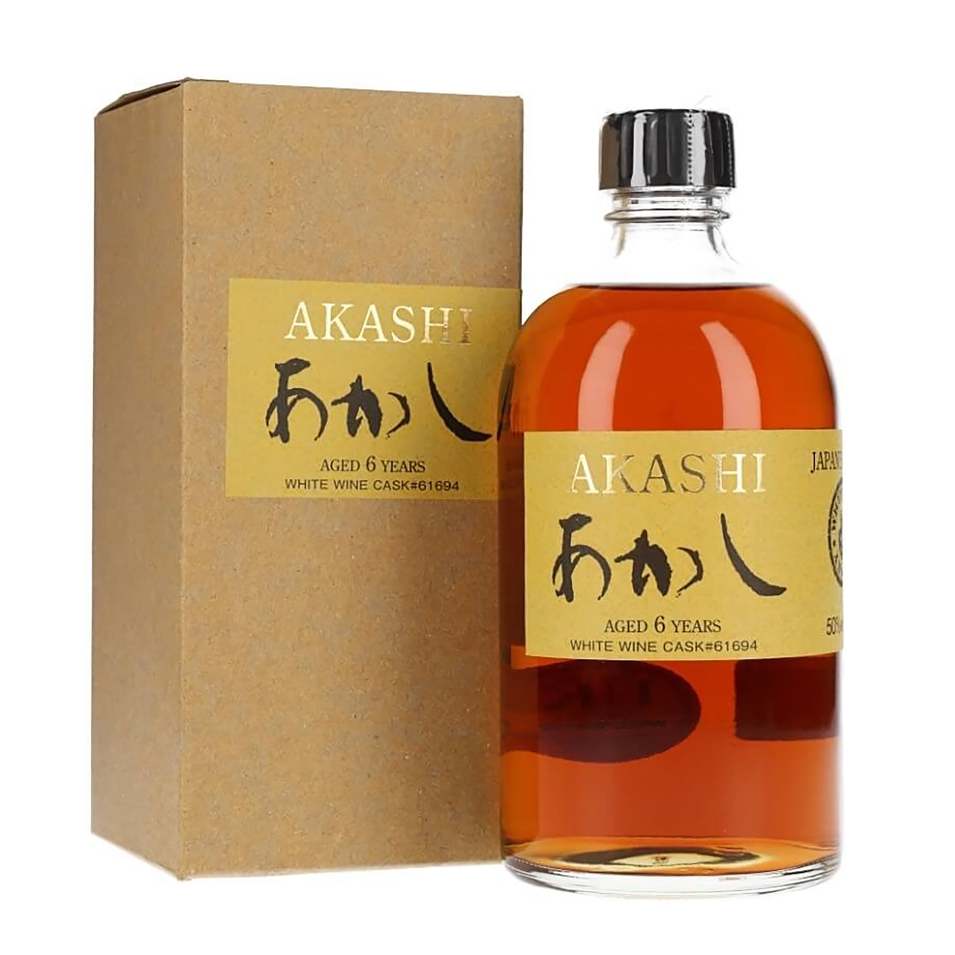 White Oak Akashi 6 Year Old White Wine Cask Single Malt Japanese Whisky 500ml - CBD Cellars