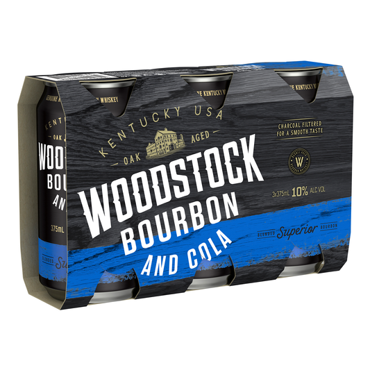 Woodstock Bourbon & Cola 10% (3 Pack)